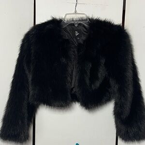 Art Class Girls Faux Fur Jacket/ Coat